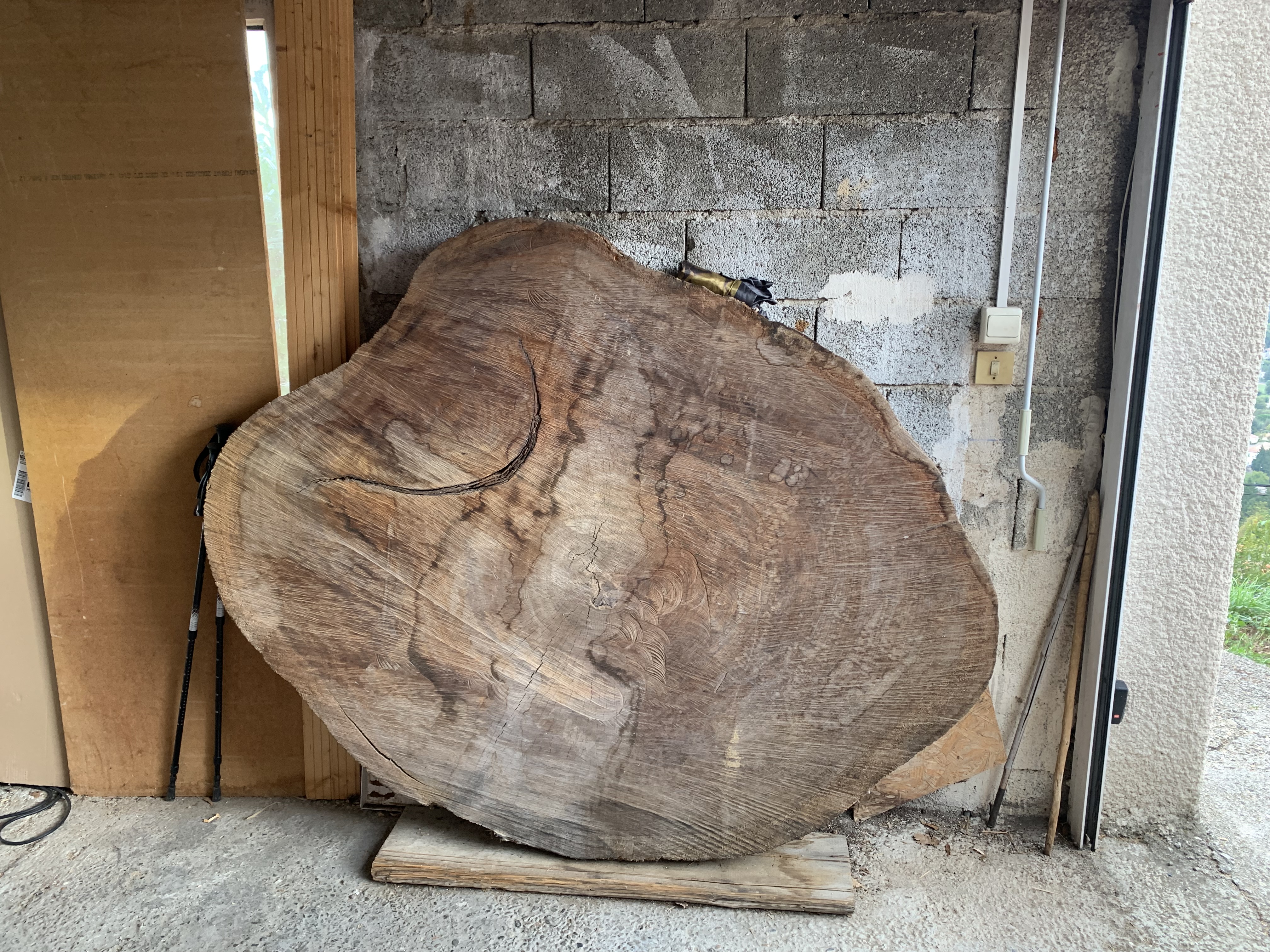 Pièce de bois de récupération