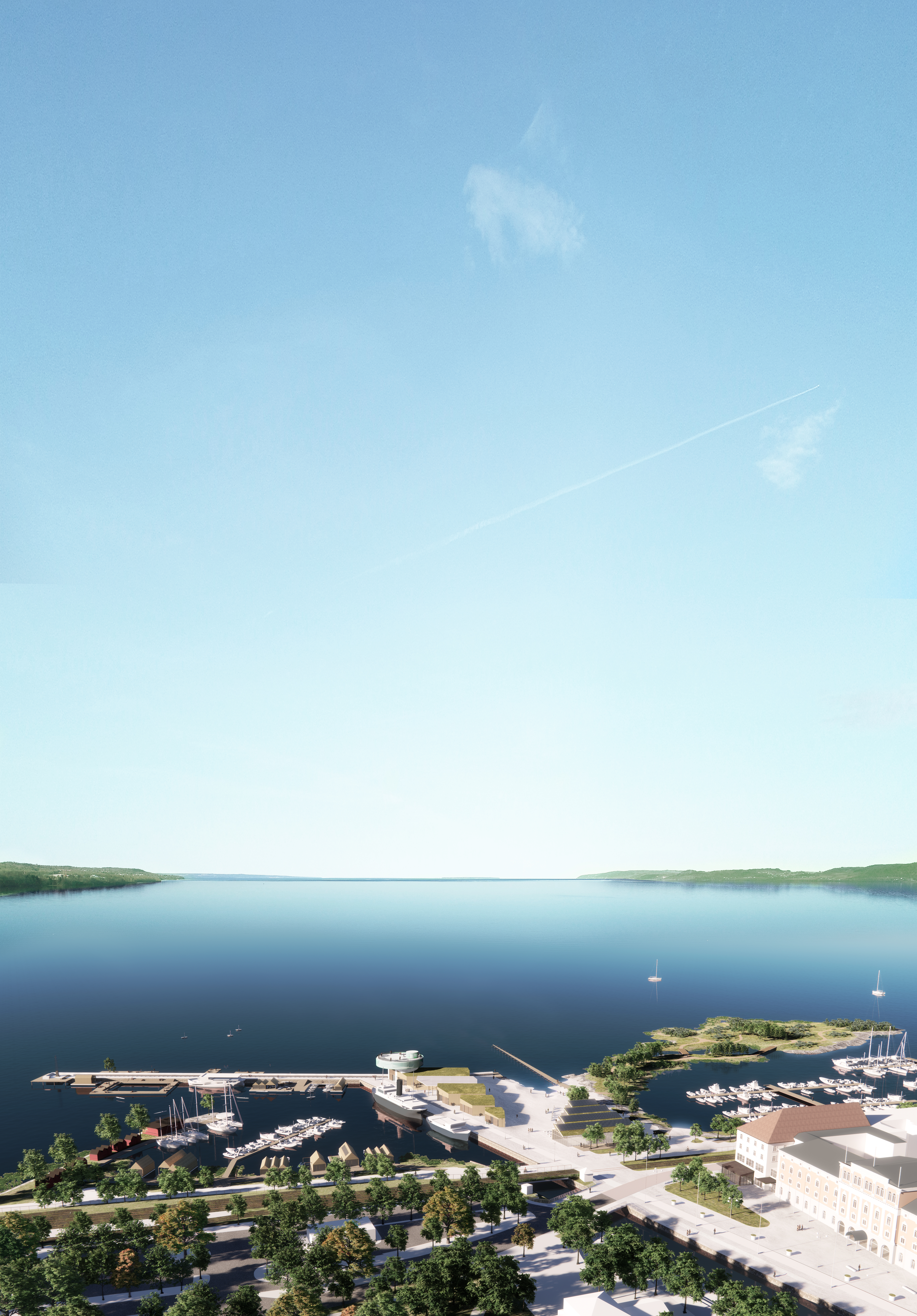 Perspective blanche du projet A city with a view