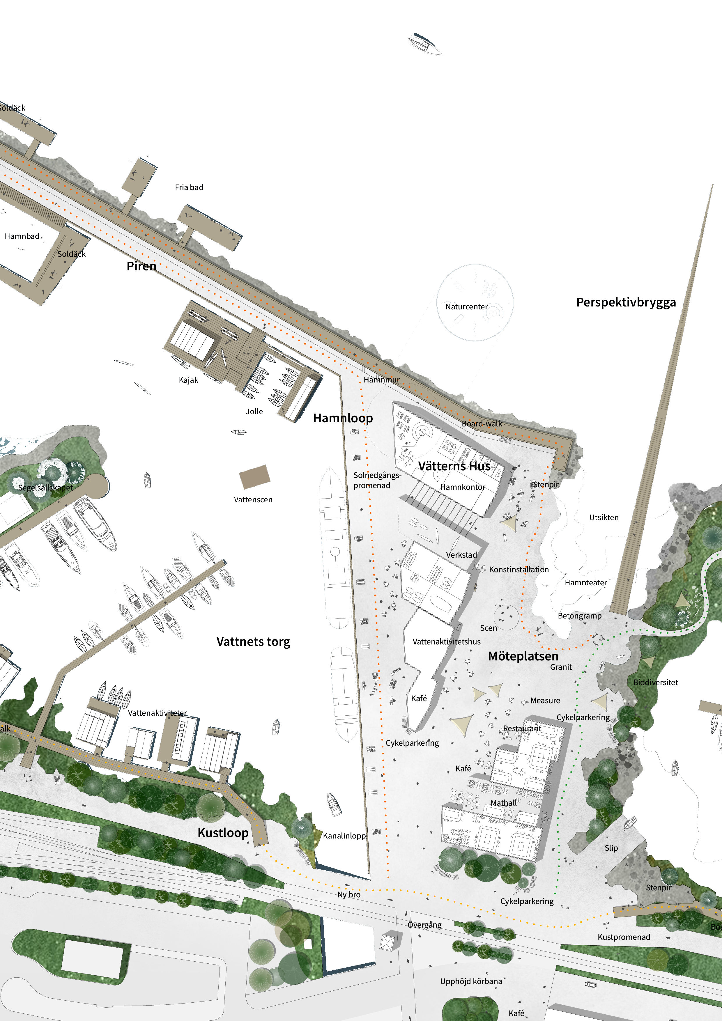 Plan zoome du projet A city with a view