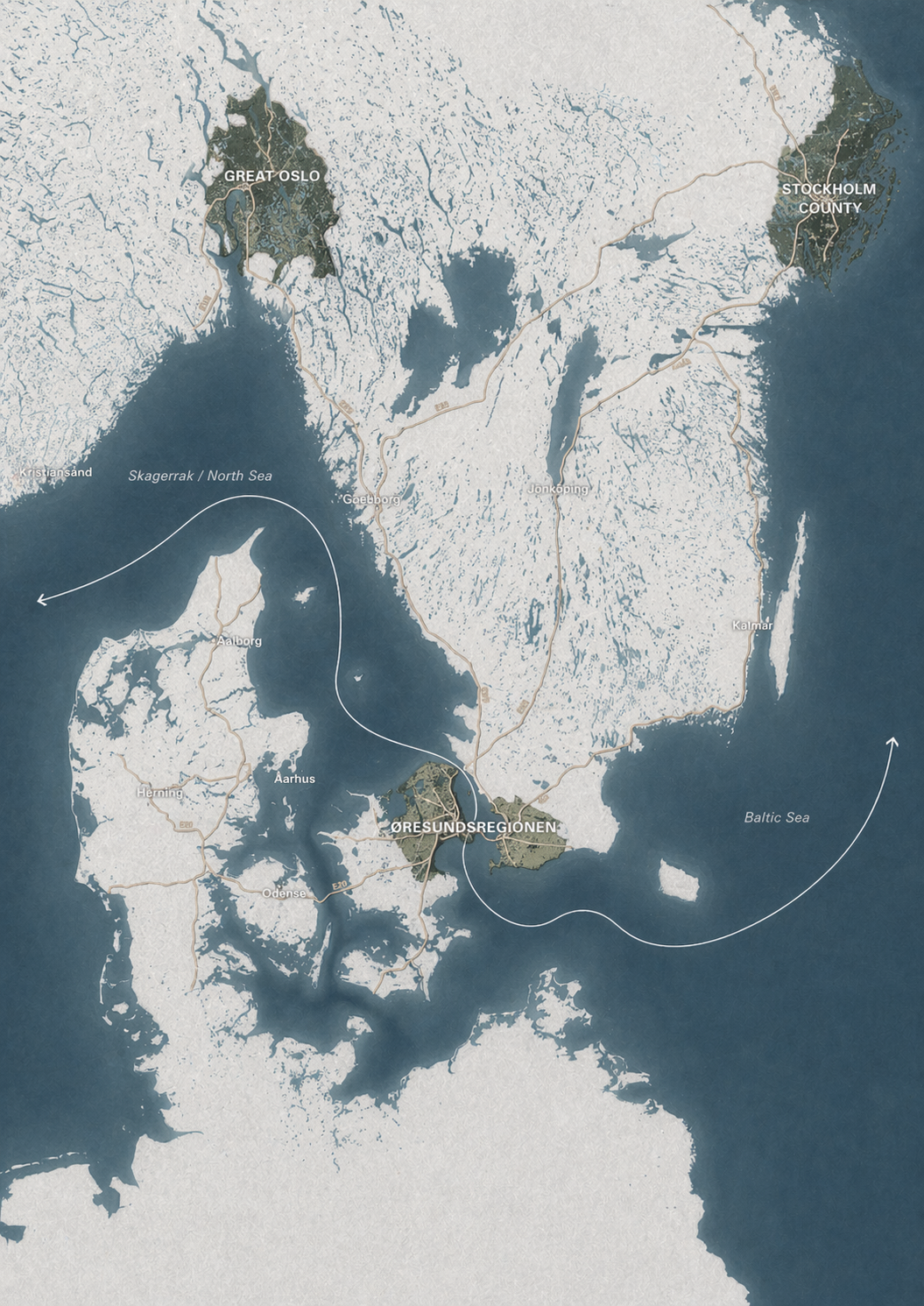 Carte de contexte régional du projet Refshaleøen