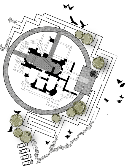 Plan de masse du projet Reuse the thermae