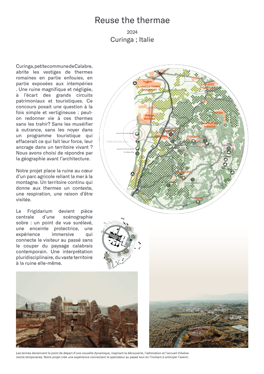 Aperçu du projet Reuse the thermae
